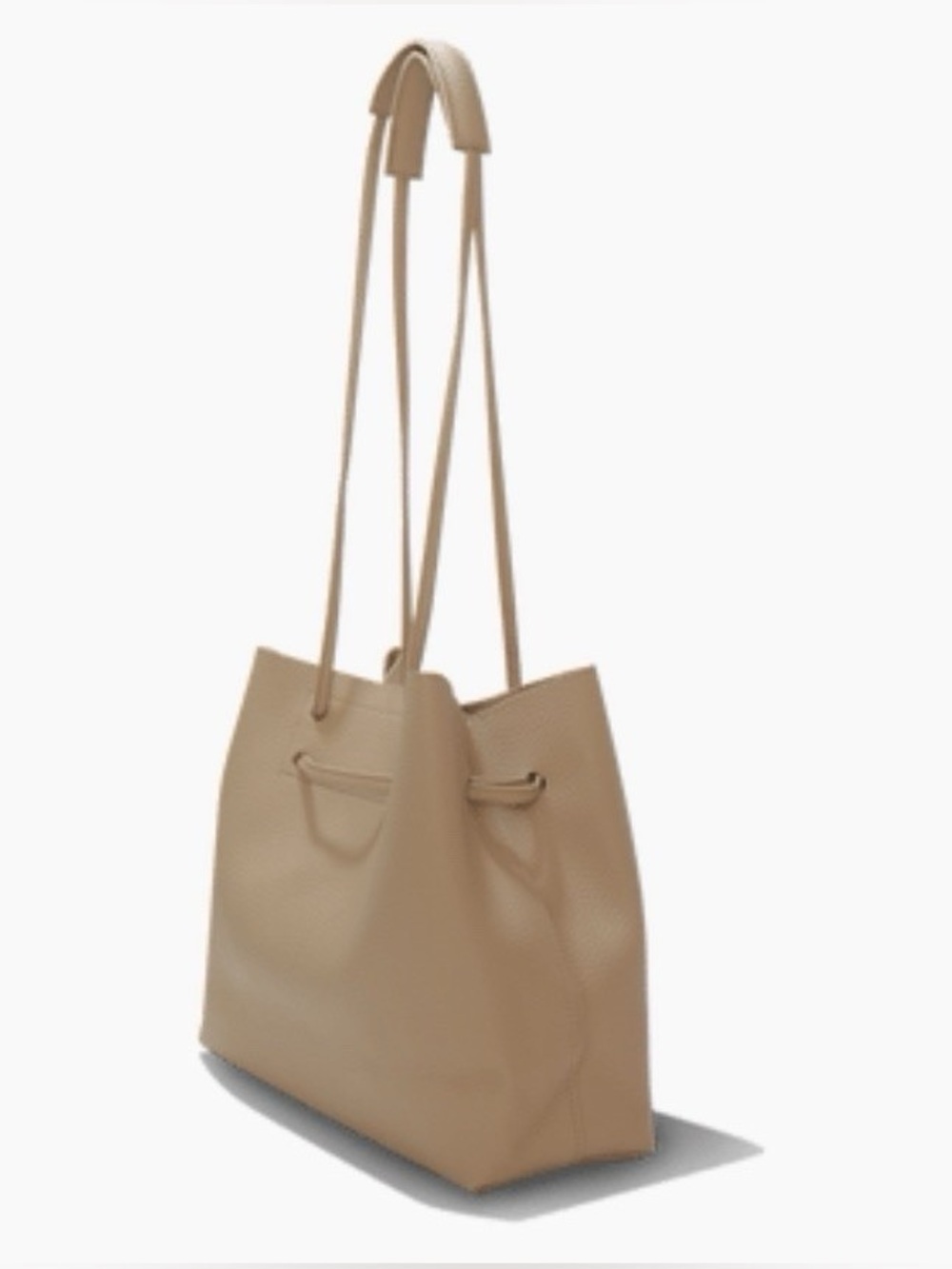 NWOT 8 Other Reasons Pebbled Leather Shoulder Bag in Light Taupe